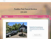 Tablet Screenshot of familiesfirstfunerals.com.au